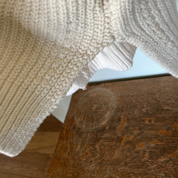 Free People oversized cardigan cream knit - Picture 4 of 6